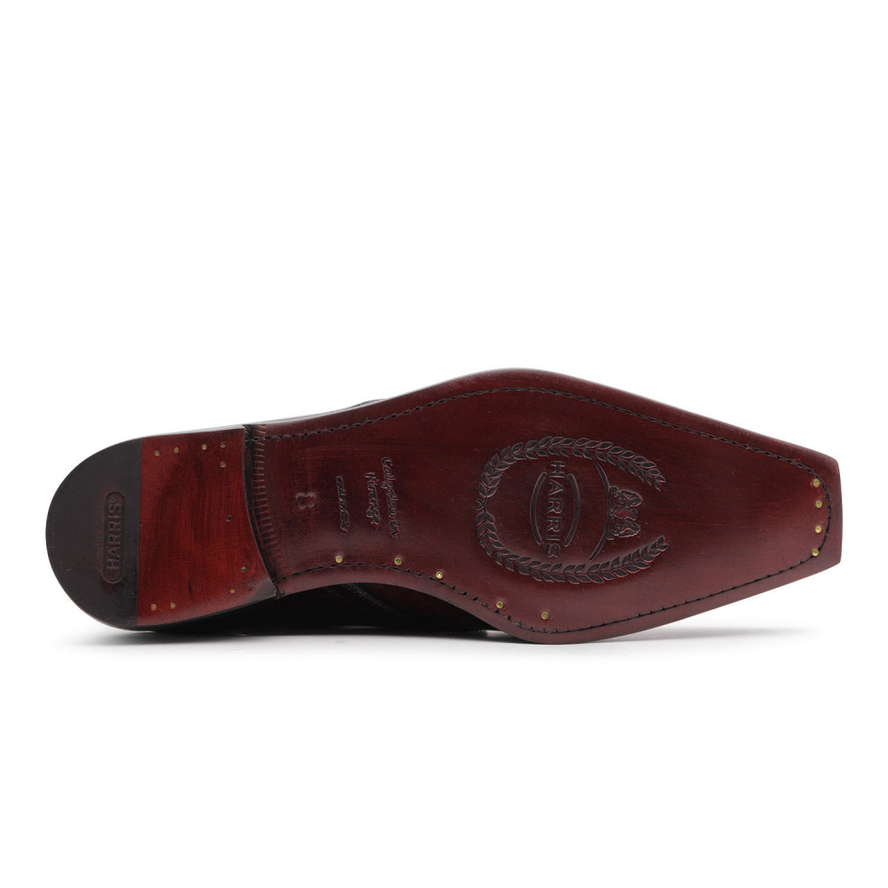 Harris Firenze 1913 Calfskin Leather Chelsea Boots Red