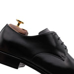 Harris Firenze 1913 Calfskin Leather Derby Shoes Black