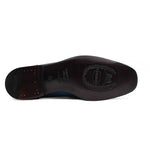 Harris Firenze 1913 Calfskin Leather Moccasin Shoes Blue