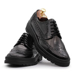 Harris Firenze 1913 Calfskin Leather Oxfords Black