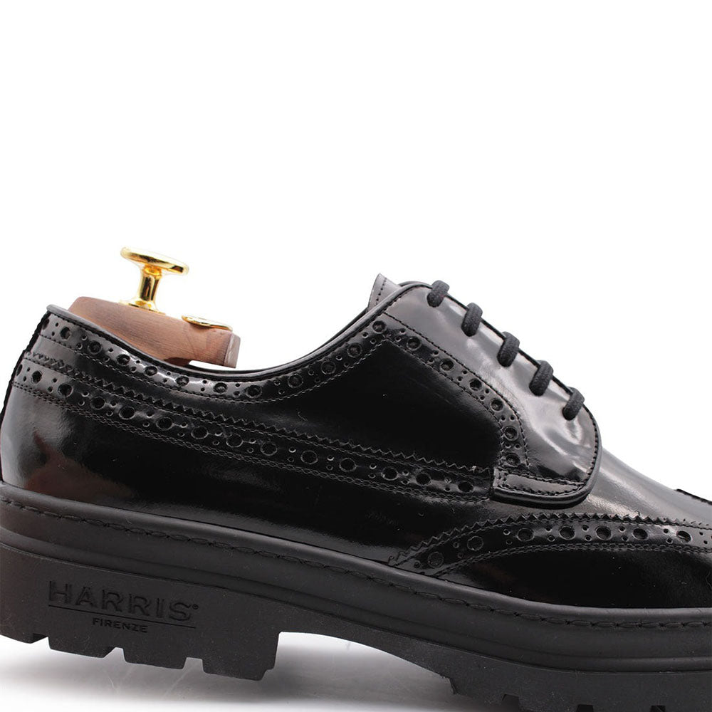 Harris Firenze 1913 Calfskin Leather Oxfords Black
