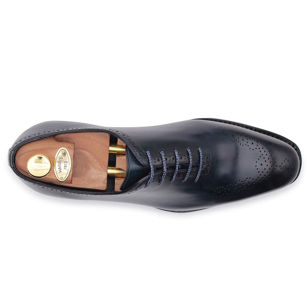 Harris Firenze 1913 Calfskin Leather Shoes Blu