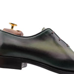 Harris Firenze 1913 Calfskin Leather Shoes Green