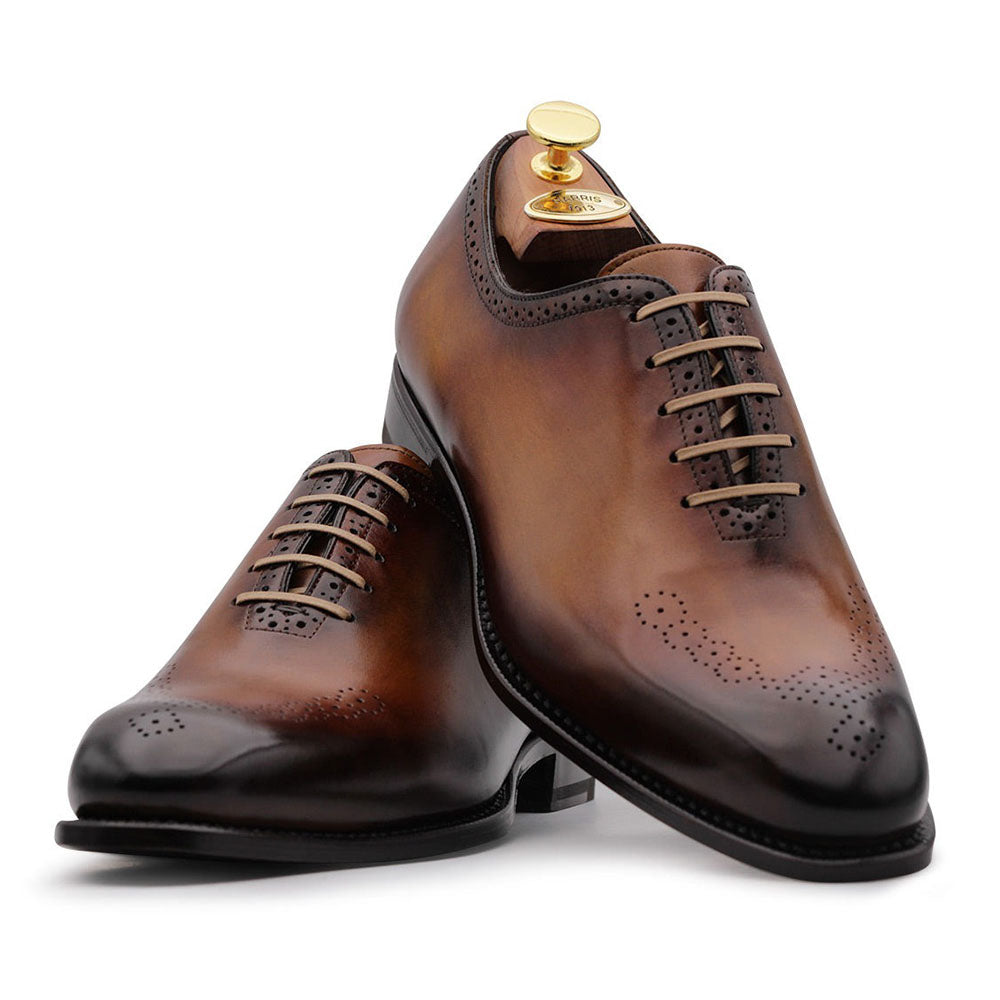 Harris Firenze 1913 Calfskin Leather Shoes Marrone