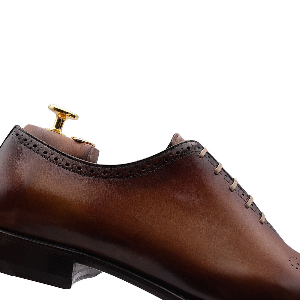 Harris Firenze 1913 Calfskin Leather Shoes Marrone