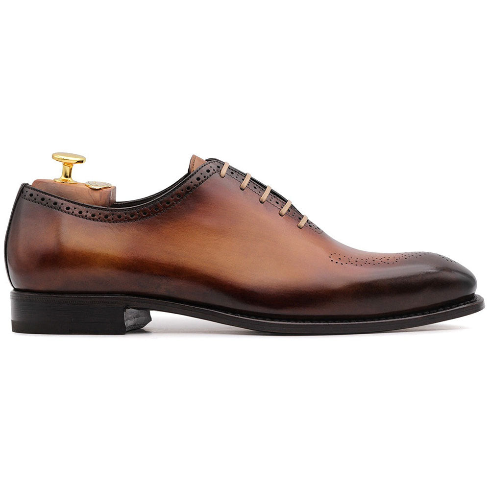 Harris Firenze 1913 Calfskin Leather Shoes Marrone