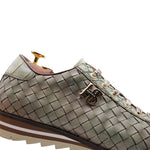 Harris Firenze 1913 Calfskin Leather Sneakers Green