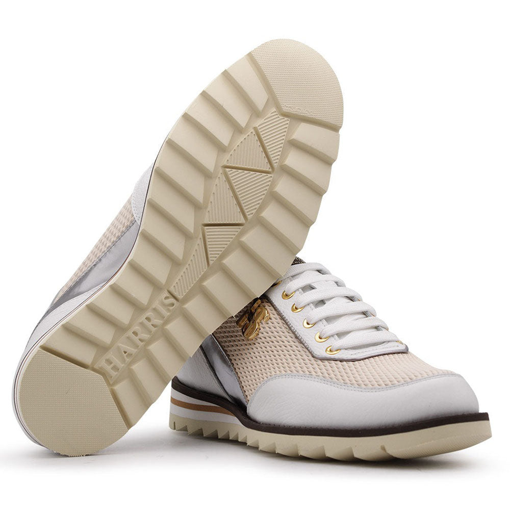 Harris Firenze 1913 Calfskin / Suede Sneakers White