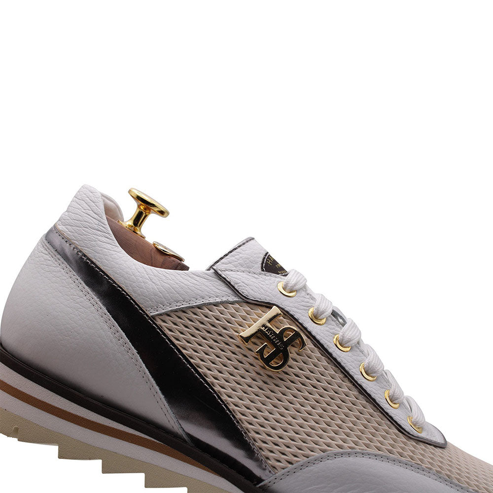 Harris Firenze 1913 Calfskin / Suede Sneakers White