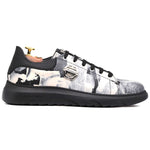 Harris Firenze 1913 CamouflagePrinted Leather Sneakers White