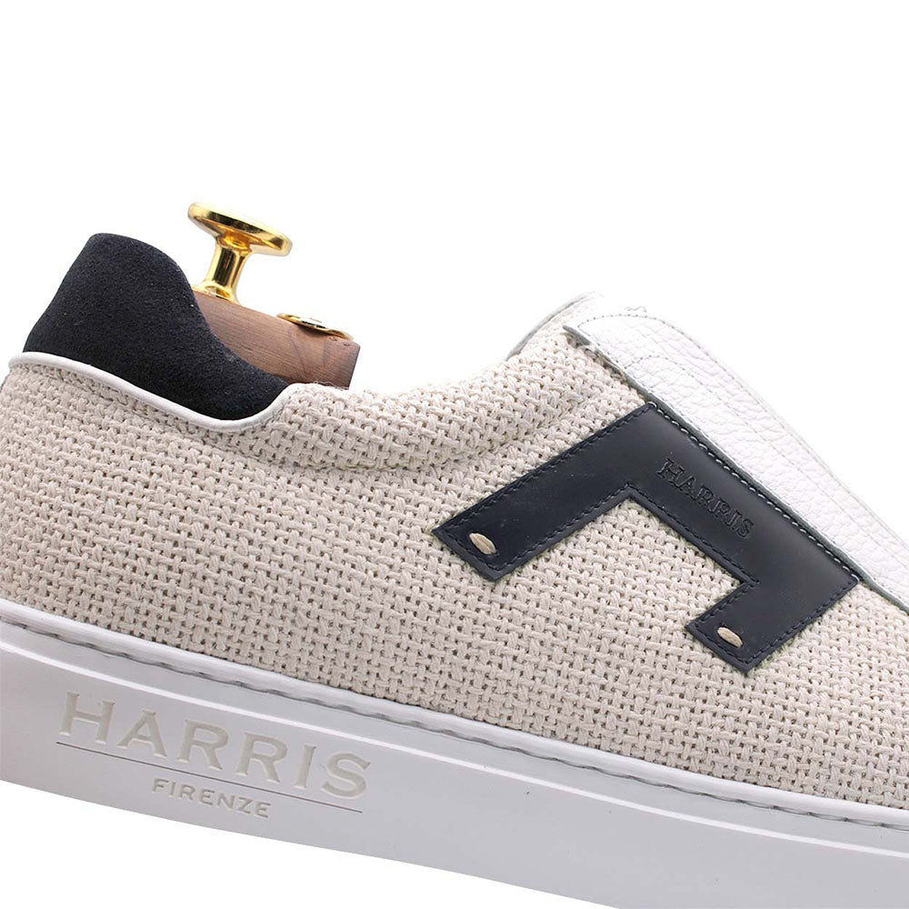 Harris Firenze 1913 Canvas / Leather Sneakers Black / White