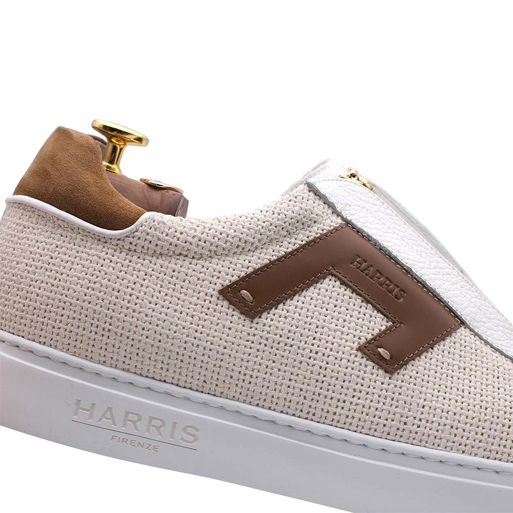 Harris Firenze 1913 Canvas / Leather Sneakers Brown / White