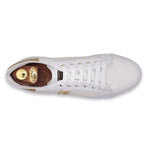 Harris Firenze 1913 Canvas / Leather Sneakers Gold / White