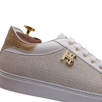 Harris Firenze 1913 Canvas / Leather Sneakers Gold / White