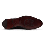 Harris Firenze 1913 Crocodile Print Buckle Shoes Brown