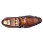 Harris Firenze 1913 Crocodile Print Moccasin Brown