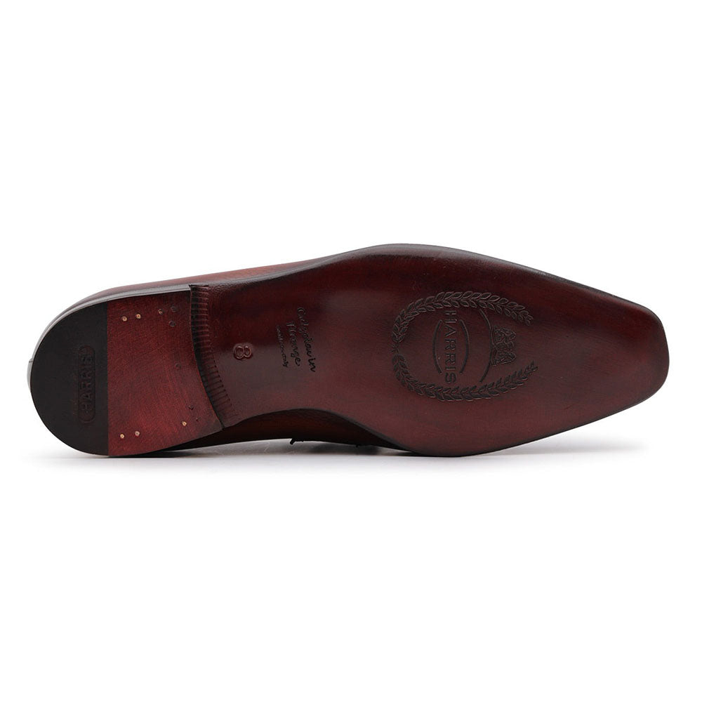 Harris Firenze 1913 Crocodile Print Moccasin Brown