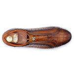 Harris Firenze 1913 Crocodile Print Sneakers Brown