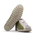 Harris Firenze 1913 Crocodile Print Sneakers Green