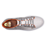 Harris Firenze 1913 Crocodile Print Sneakers Grey