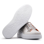 Harris Firenze 1913 Crocodile Print Sneakers Grey