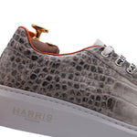 Harris Firenze 1913 Crocodile Print Sneakers Grey