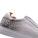 Harris Firenze 1913 Crocodile Print Sneakers White