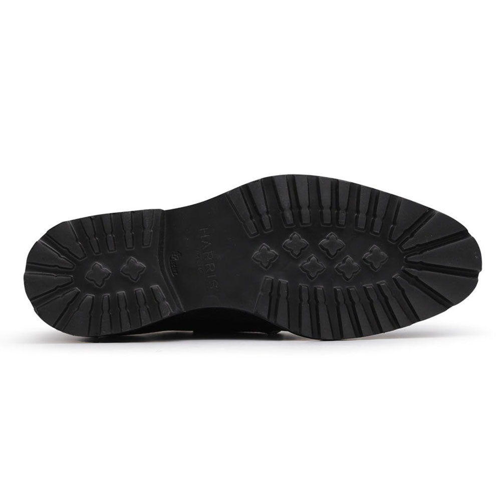 Harris Firenze 1913 Elkskin Double Buckle Shoes Black