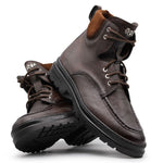 Harris Firenze 1913 Grained Leather Boots Brown