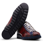 Harris Firenze 1913 Hand-Painted Leather Sneakers Red