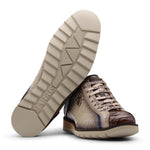 Harris Firenze 1913 Hand-Painted Premium Leather Sneakers Grigi