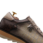 Harris Firenze 1913 Hand-Painted Premium Leather Sneakers Grigi