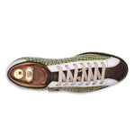 Harris Firenze 1913 Hand-painted Printed Leather Sneakers Giallo