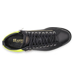Harris Firenze 1913 Kubrik Embossed Leather Ankle Boots Black