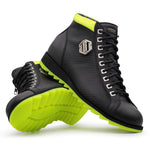 Harris Firenze 1913 Kubrik Embossed Leather Ankle Boots Black