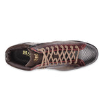 Harris Firenze 1913 Kubrik Print Leather Ankle Boots Brown