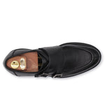 Harris Firenze 1913 Leather Double Buckle Shoes Black