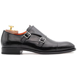Harris Firenze 1913 Leather Double Buckle Shoes Black