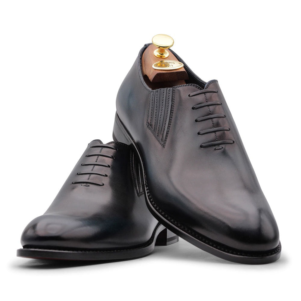 Harris Firenze 1913 Leather Slip-On Oxfords Blue