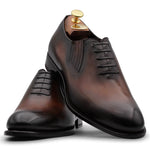 Harris Firenze 1913 Leather Slip-On Oxfords Brown