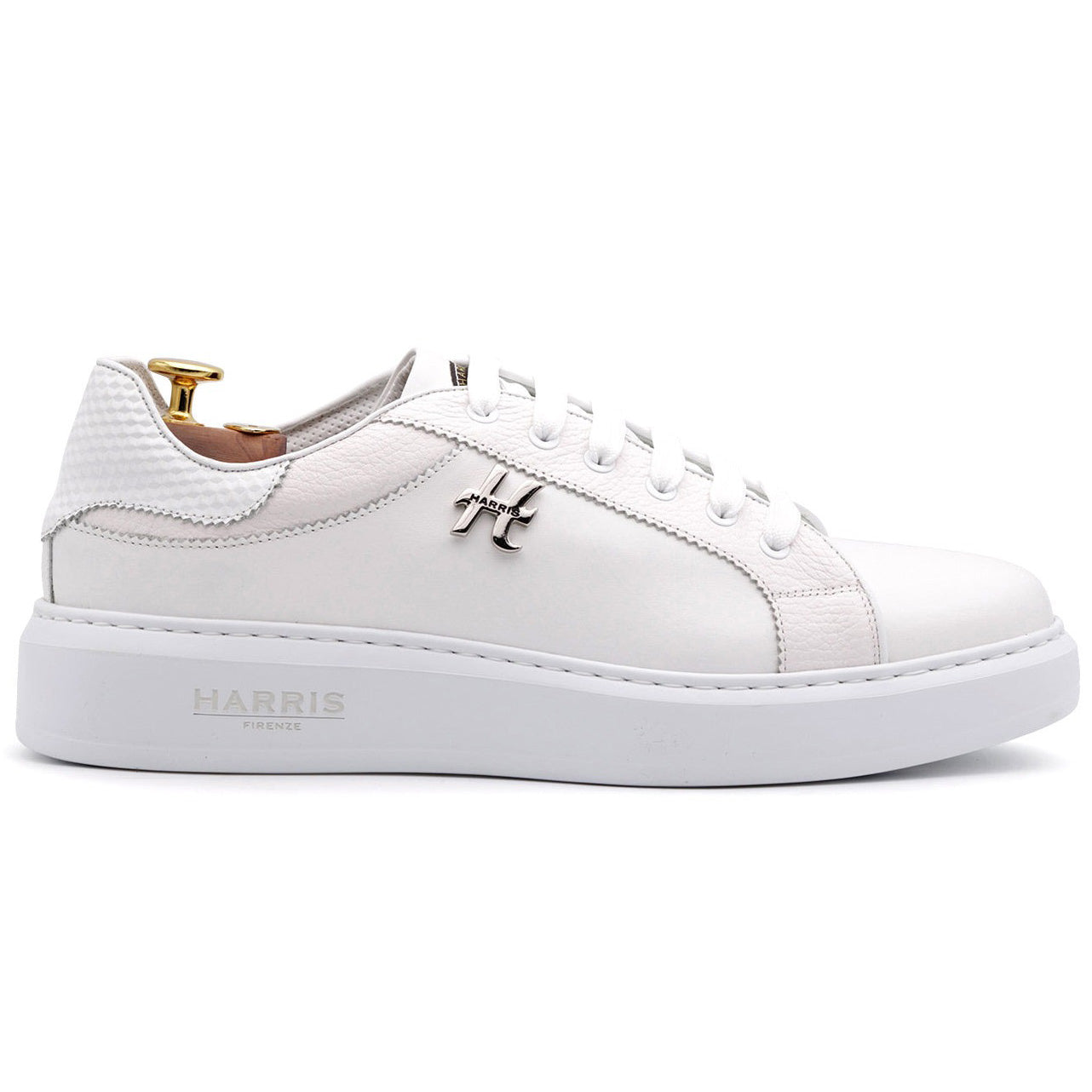 Harris Firenze 1913 Leather Sneakers All White