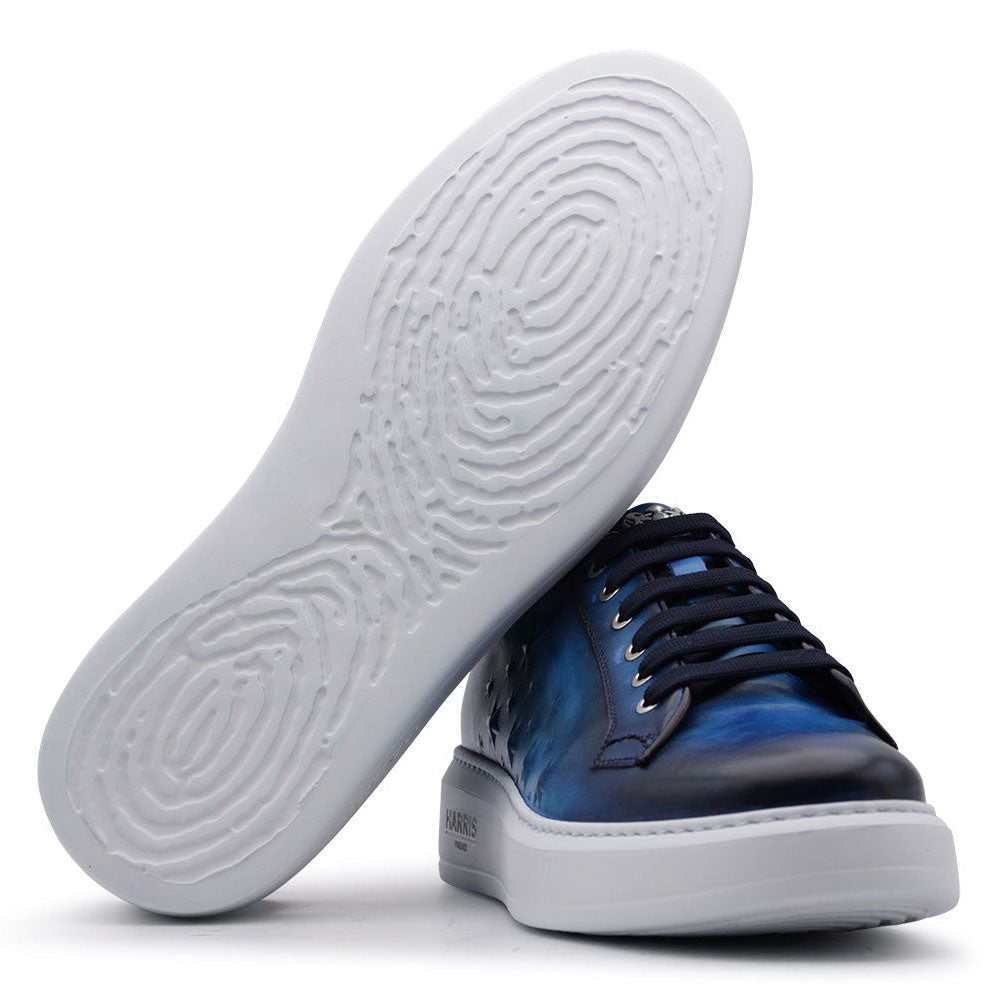 Harris Firenze 1913 Leather Sneakers Blue