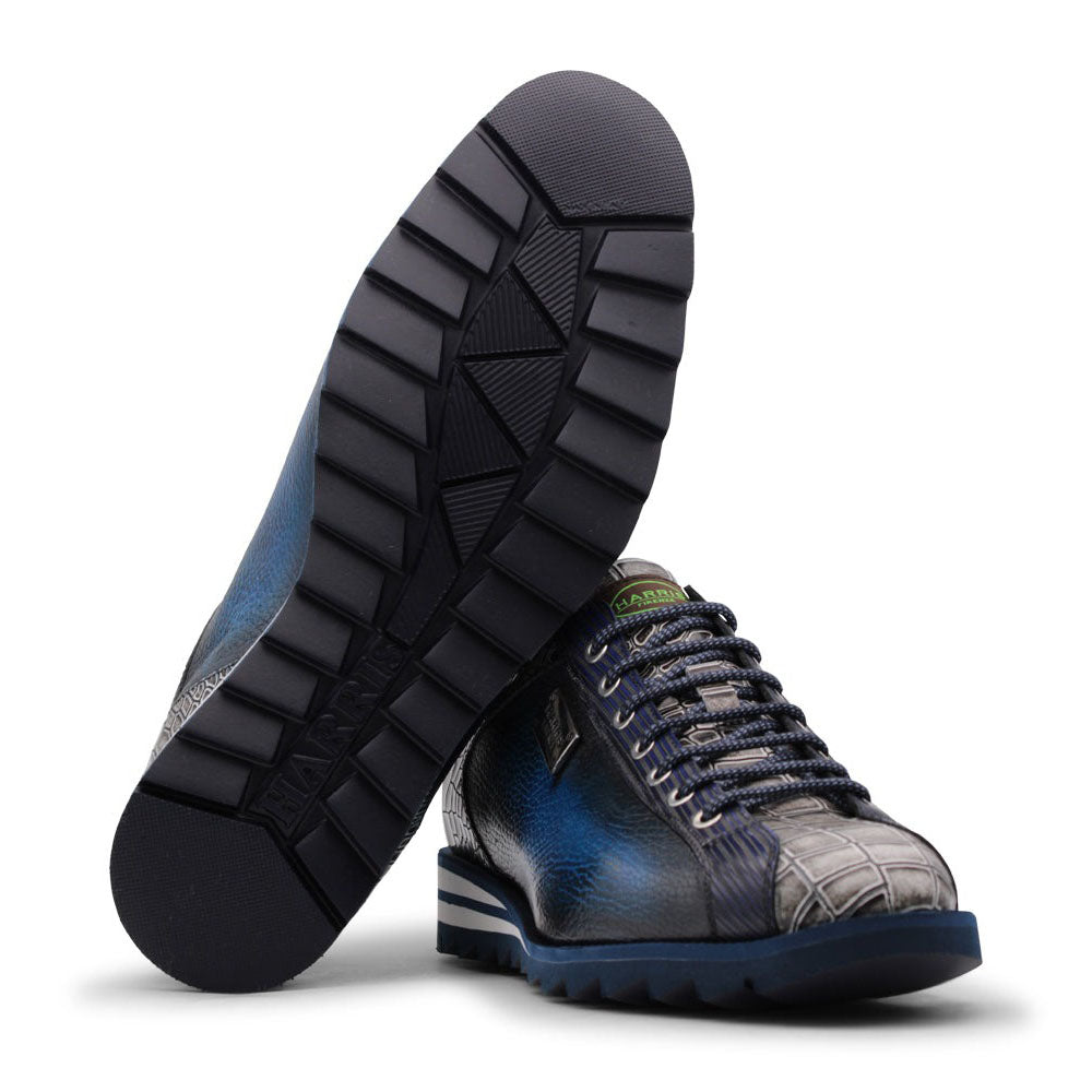 Harris Firenze 1913 Leather Sneakers Blue