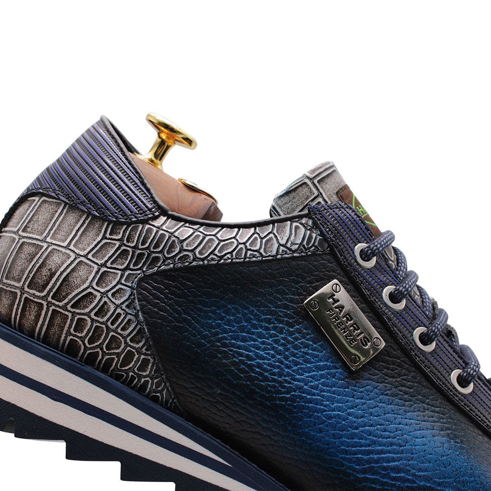 Harris Firenze 1913 Leather Sneakers Blue