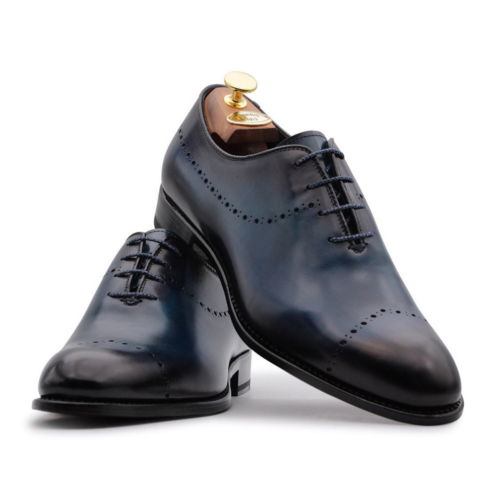Harris Firenze 1913 Leather Stringed Shoes Blue