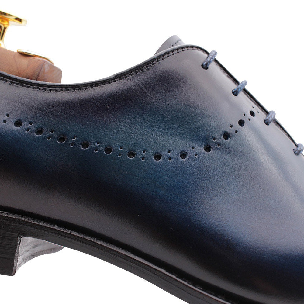 HARRISハリス フィレンツェ1913 シングルバックルレザーシューズ ブルー Harris Firenze 1913 Leather Stringed Shoes Blue
