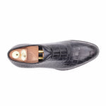 Harris Firenze 1913 Leather Stringed Wholecut Shoes Black