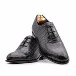 Harris Firenze 1913 Leather Stringed Wholecut Shoes Black