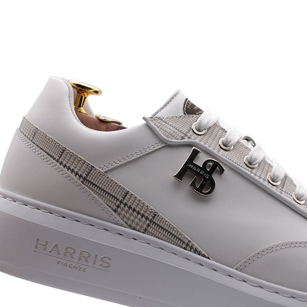 Harris Firenze 1913 Minimalist Leather Sneakers White