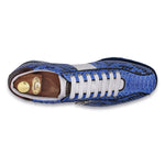 Harris Firenze 1913 Natural Python Sneakers Blue
